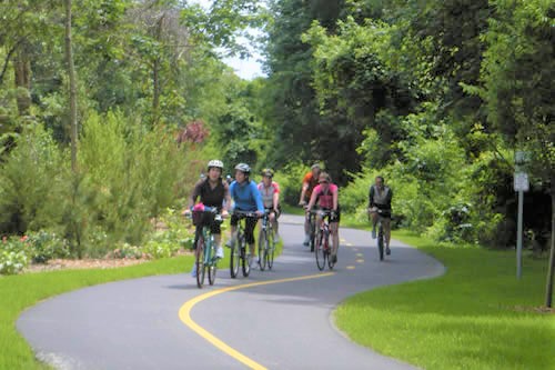 bicycling group in cape cod